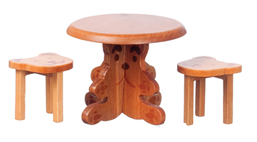 Small Table with 2 Bear Stools